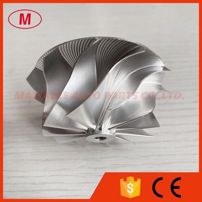 GT15-25 reverse 49.62/61.00mm 11+0 blades high performance Turbo milling/aluminum 2618/billet compressor wheel
