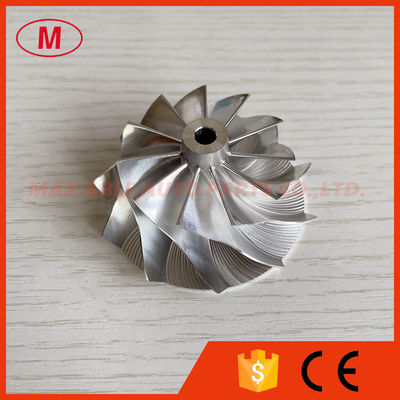 TD04HL 43.43/56.00mm 11+0 blades high performance Turbo milling/aluminum 2618/billet compressor wheel