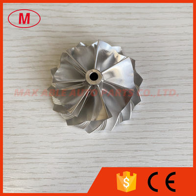 TD04 reverse 51.03/62.00mm 7+7 blades Turbo aluminum 2618/milling/ billet compressor wheel