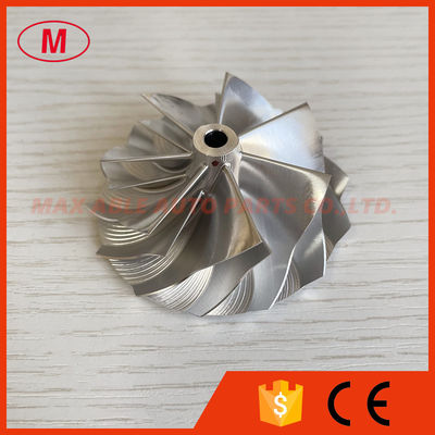TD04 reverse 51.03/62.00mm 7+7 blades Turbo aluminum 2618/milling/ billet compressor wheel