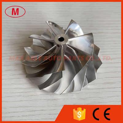 CUSTOM reverse 7+7 blades 59.00/76.00mm High performance Turbo Billet/milling/aluminum 2618 compressor wheel