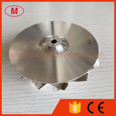 CUSTOM reverse 7+7 blades 59.00/76.00mm High performance Turbo Billet/milling/aluminum 2618 compressor wheel