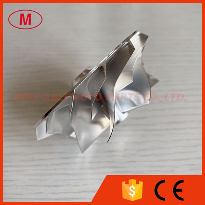 CUSTOM reverse 7+7 blades 59.00/76.00mm High performance Turbo Billet/milling/aluminum 2618 compressor wheel