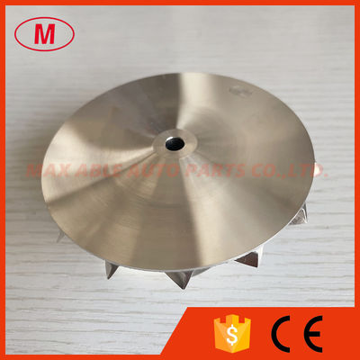 GT30 reverse 62.30/84.00mm 7+7blades milling/aluminum 2618/billet compressor wheel