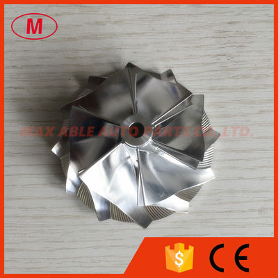 RHF5 49.50/63.80mm 6+6 blades high performance turbocharger aluminum 2618/billet compressor wheel