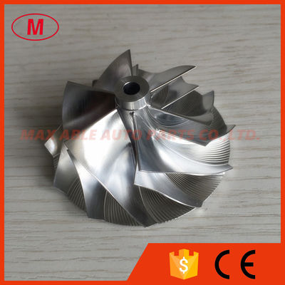 RHF5 49.50/63.80mm 6+6 blades high performance turbocharger aluminum 2618/billet compressor wheel