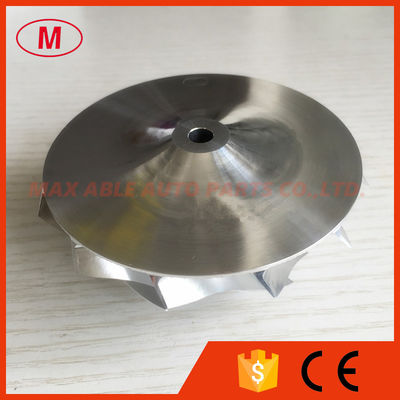 T04E 67.43/82.00mm 6+6 blades turbocharger milling/aluminum 2618/billet compressor wheel