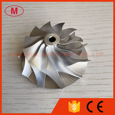 TD03 forward 37.50/48.00mm 11+0blades Point Milling Snake Curve,Twisted Blade Performance Turbo billet compressor wheel