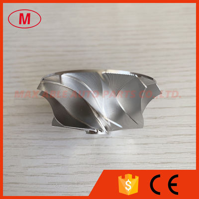 TD03 forward 37.50/48.00mm 11+0blades Point Milling Snake Curve,Twisted Blade Performance Turbo billet compressor wheel