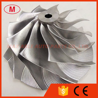 K04 forward 57.00/70.00mm 11+0 blades Point Milling, Snake Curve,Recessed Superback Extreme turbo billet compressor whee