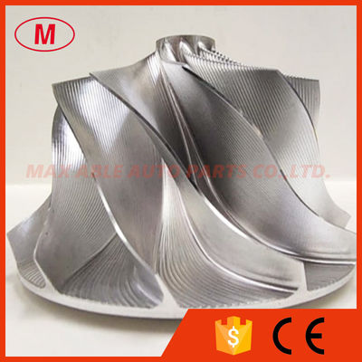 K04 forward 57.00/70.00mm 11+0 blades Point Milling, Snake Curve,Recessed Superback Extreme turbo billet compressor whee
