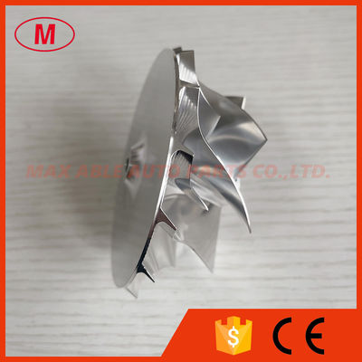 Custom reverse 64.00/80.00mm 7+7 blades LEP style high performance turbo milling/Aluminum 2618/billet compressor wheel