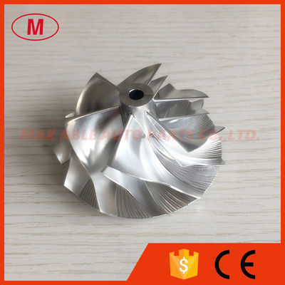 GT15-25 51.90/64.00mm 6+6 blades high performance turbo milling/aluminum 2618/billet compressor wheel
