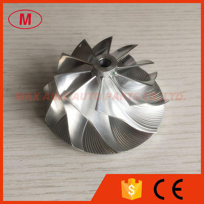 GT28 49.70/67.40mm 10+0 blades racing turbocharger milling/aluminum 2618/billet compressor wheel