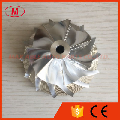 GT2871 50.75/70.40mm 7+7 blades turbo milling/alumunimun 2618/billet compressor wheel for racing