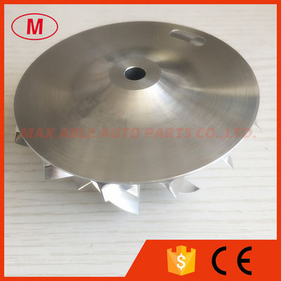 GT2871 50.75/70.40mm 7+7 blades turbo milling/alumunimun 2618/billet compressor wheel for racing