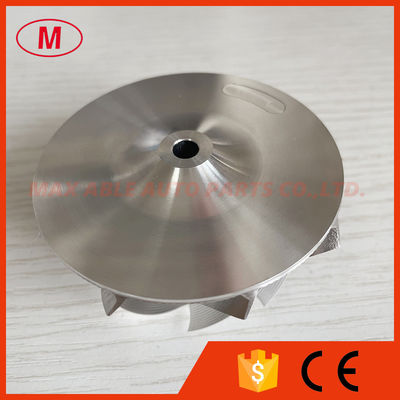 custom reverse 56.00/68.01mm 9+0 blades Point Milling,Snake Curve, Performance Turbo milling/billet compressor wheel
