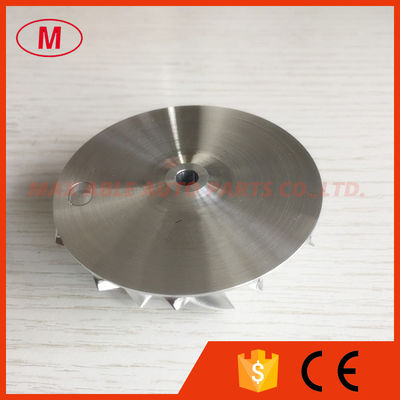 RHF4H 43.50/60.00mm 6+6 blades high performance turbo turbocharger aluminum 2618/milling/billet compressor wheel