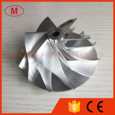 T04E 56.48/74.99mm 442476-0014 6+6 blades high performance turbo milling/aluminum 2618/billet compressor wheel