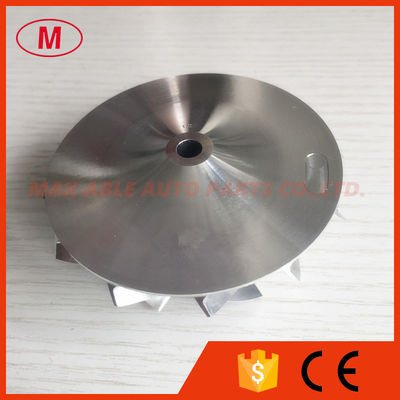 T04E 56.48/74.99mm 442476-0014 6+6 blades high performance turbo milling/aluminum 2618/billet compressor wheel