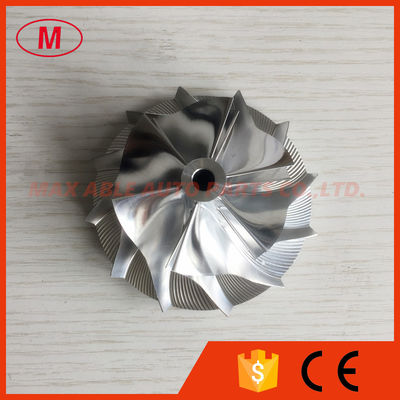 T04E 6+6 blades 53.87/76.07mm 448048-0004 performance milling/aluminum 2618/billet compressor wheel for 451567-0001