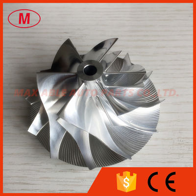 T04E 6+6 blades 53.87/76.07mm 448048-0004 performance milling/aluminum 2618/billet compressor wheel for 451567-0001
