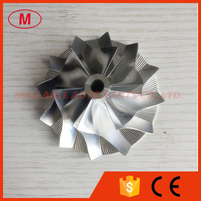 K23 5223-123-2005 53.50/80.00mm 6+6 blades high performance milling/aluminum 2618/billet compressor wheel