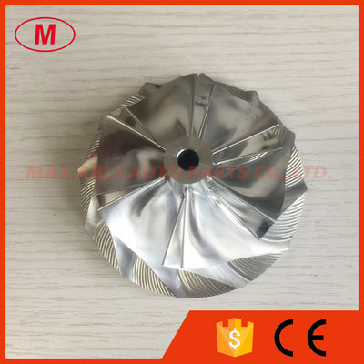 T04E 62.24/82.00mm 6+6 blades turbocharger milling/alumimun 2618/billet compressor wheel