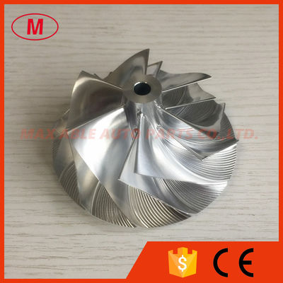 T04E 62.24/82.00mm 6+6 blades turbocharger milling/alumimun 2618/billet compressor wheel