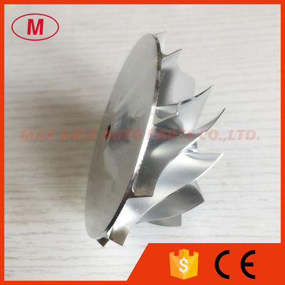 GT15-25 48.30/68.00mm 11+0 blades forward turbo milling/aluminum 2618/billet compressor wheel