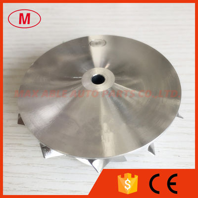 GT15-25 48.30/68.00mm 11+0 blades forward turbo milling/aluminum 2618/billet compressor wheel
