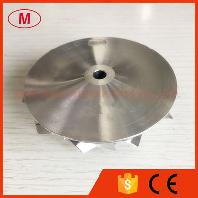 CT20B 17291-17040 45.90/64.89mm 11+0 blades Turbo aluminum 2618/milling/billet compressor wheel for 17201-17040