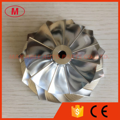 GT3584 11+0 blades 63.50/84.00mm turbo milling/aluminum 2618/billet compressor wheel for racing
