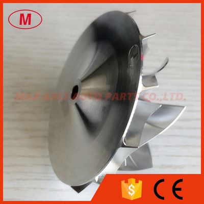 T04E 56.48/74.99mm 442476-0014 6+6 blades high performance turbo milling/aluminum 2618/billet compressor wheel