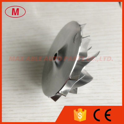 T25 7+7 blades 46.52/60.13mm 445436-0001 high performance milling/aluminum 2618/billet compressor wheel for ISUZU