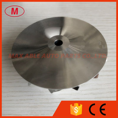 TD05H reverse 55.50/76.13mm 7+7 blades tapered tip angle:14 degree Turbo milling/aluminum 2618/billet compressor wheel