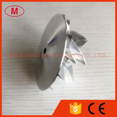 TD05H reverse 55.50/76.13mm 7+7 blades tapered tip angle:14 degree Turbo milling/aluminum 2618/billet compressor wheel