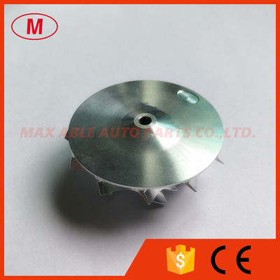 TD03 14T close 39.55/51.00mm 6+6 blades Turbo milling/aluminum 2618/billet compressor wheel