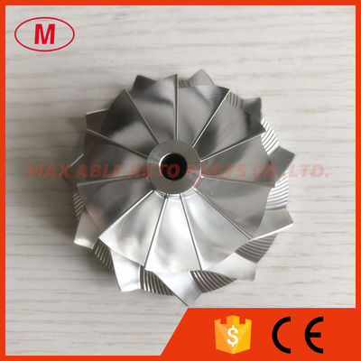GT28 47.10/63.40mm 11+0 blades 55812/3712-0001 bore 5.99 milling/alumimun 2618/billet compressor wheel for 816365-0001