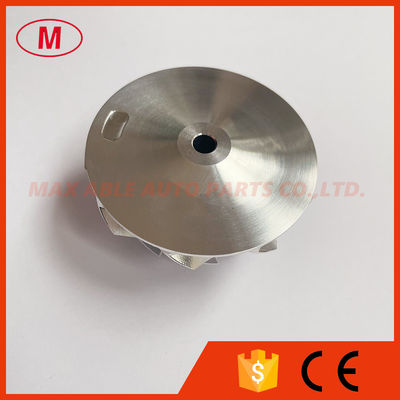 G25-550 48.35/60.00mm 9+0 Blades Point Milling snake curveTurbo Aluminum 2618/Milling/billet Compressor Wheel for 871389-5004S/871389-5005S