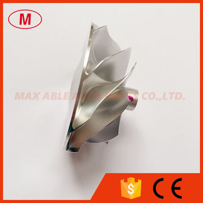 G25-550 48.35/60.00mm 9+0 Blades Point Milling snake curveTurbo Aluminum 2618/Milling/billet Compressor Wheel for 871389-5004S/871389-5005S