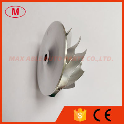 G25-550 48.35/60.00mm 9+0 Blades Point Milling snake curveTurbo Aluminum 2618/Milling/billet Compressor Wheel for 871389-5004S/871389-5005S