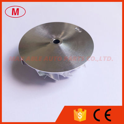 CT26 11+0 blades 48.30/64.89mm Tapered tip Angle:18 degree Turbo aluminum 2618/milling/billet compressor wheel