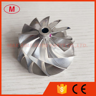 RHF5HB 49.62/61.98mm 11+0 blades high performance Turbo milling/aluminum 2618/billet compressor wheel for VF22 upgrade