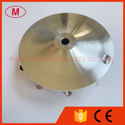 T04E 50.00/76.00mm 11+0 blades turbocharger milling/aluminum 2618/billet compressor wheel