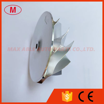 RHF5 53.00/67.40mm 9+0blades Point Milling Small Nose Turbocharger Milling/aluminum 2618/billet Compressor Wheel