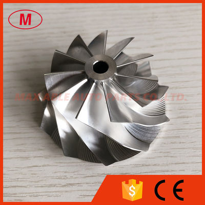 HT18 48.00/62.89mm 11+0 blades high performance milling/aluminum 2618/billet compressor wheel