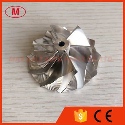 TD04 reverse 49.00/64.89mm 6+6 blades high performance Turbocharger milling/aluminum 2618/billet compressor wheel