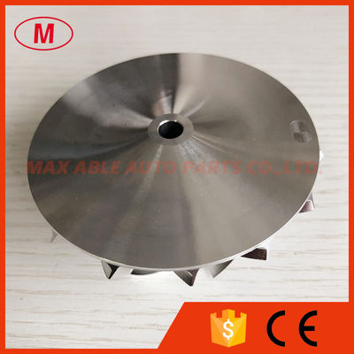 TD05H reverse 55.50/76.13mm 7+7 blades tapered tip angle:30 degree Turbo milling/aluminum 2618/billet compressor wheel