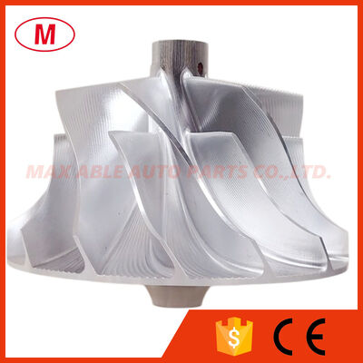 PTE7675 76.44/102.40mm 7+7 blades point milling turbocharger billet compressor wheel for PTE7675 GEN 2 Overall height:55.90mm
